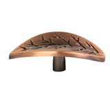 Maxbell Vintage Red Bronze Leaf Shape Cabinet Wardrobe Door Drawer Handle Pull Knob