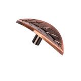 Maxbell Vintage Red Bronze Leaf Shape Cabinet Wardrobe Door Drawer Handle Pull Knob