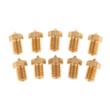 Maxbell 10Packs Mini 0.4mm Extruder Nozzle Print Head for 1.75mm Filament 3D Printer