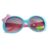 Maxbell Dot Bowknot Decoration Fun Sunglasses Gift for Kids - Blue Frame