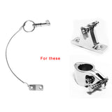 Maxbell 2 Pieces Marine Grade 316 Stainless Steel Quick Release Pin with Lanyard for Marine Boat Bimini Top Deck Hinge/Jaw Slide Clamp