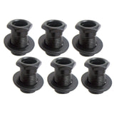 Maxbell 1 Set Iron Tuning Peg Tuning Key Bushing Washer Gasket for Electric/Wood/Acoustic Guitar Parts Black