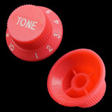 Maxbell 3Pcs Electric Guitar Control Knobs Volume & Tone for Strat SQ Guitar Accessory Pink