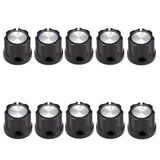 Maxbell 10 Pieces Black Fixing Volume Tone Knobs Buttons Cap for Electric Guitar Bass Replacement Parts