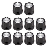 Maxbell 10 Pieces Black Fixing Volume Tone Knobs Buttons Cap for Electric Guitar Bass Replacement Parts