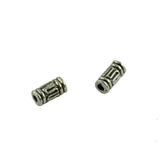 Maxbell 200pcs Tibetan Silver Metal Loose Tube Spacer Beads Jewelry Making Charms