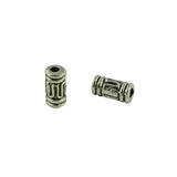 Maxbell 200pcs Tibetan Silver Metal Loose Tube Spacer Beads Jewelry Making Charms