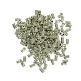 Maxbell 200pcs Tibetan Silver Metal Loose Tube Spacer Beads Jewelry Making Charms