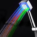 Maxbell 3 Colors Automatic LED Light Shower Head Temperature Control Shower Bathroom Water Glow Automatic Light Switching