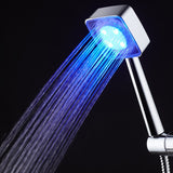 Maxbell 3 Colors Automatic LED Light Shower Head Temperature Control Shower Bathroom Water Glow Automatic Light Switching