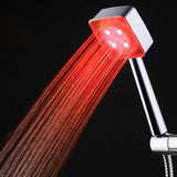 Maxbell 3 Colors Automatic LED Light Shower Head Temperature Control Shower Bathroom Water Glow Automatic Light Switching