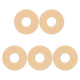 Maxbell 5 Pieces Plastic 3-Way Toggle Switch Plate Cover Washer for Electric Guitar Parts Beige 1.3''