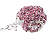 Maxbell Jewelry Crystal USB 2.0 Flash Drive U Disk For PC Laptop Pink Necklace 16GB