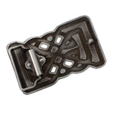 Maxbell Novelty Rectangle Celtic Flower Pattern Belt Buckle Western Cowboy Rodeo