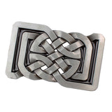 Maxbell Novelty Rectangle Celtic Flower Pattern Belt Buckle Western Cowboy Rodeo