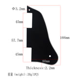 Maxbell 3-Ply Pickguard Plate Protector for ES-335 Guitar Accessory Decoration Black