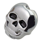 Maxbell 6 Pieces Skull Shape Buttons Folk Electric Guitar Tuning Key Button Silver