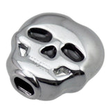 Maxbell 6 Pieces Skull Shape Buttons Folk Electric Guitar Tuning Key Button Silver