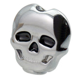 Maxbell 6 Pieces Skull Shape Buttons Folk Electric Guitar Tuning Key Button Silver