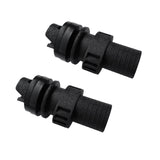 Maxbell 2 Pieces / Set Durable Hard Plastic Screw-in Boat Kayak Canoe Valve Adapter, Air Foot Pump Hose Valve Adapter, Inflating Inflatable Boat Kayak Part Accessories - Black