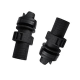 Maxbell 2 Pieces / Set Durable Hard Plastic Screw-in Boat Kayak Canoe Valve Adapter, Air Foot Pump Hose Valve Adapter, Inflating Inflatable Boat Kayak Part Accessories - Black