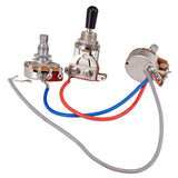 Maxbell Electric Guitar Wiring Harness Prewired Kit 3Way Toggle Switch 1 Volume 1 Tone