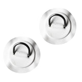 Maxbell 2pcs/set Durable Stainless Steel D-ring Pad/Patch for PVC Inflatable Boat Kayak