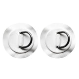 Maxbell 2pcs/set Durable Stainless Steel D-ring Pad/Patch for PVC Inflatable Boat Kayak