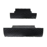 Maxbell 2Pieces Black  Rubber Wooden Graining Wall Painting Decoration Tool  3.5inch+5.3inch