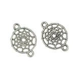 Maxbell 20pcs Tibetan Silver Alloy Dream Catcher Charm Pendant Jewelry Finding