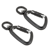 Maxbell 2 Pieces Heavy Duty 360º Swivel Rotating Self Auto Locking Carabiner Outdoor Camping Hiking Hanging Keychain Hammock Hook Dog Lead Clip