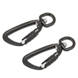 Maxbell 2 Pieces Heavy Duty 360º Swivel Rotating Self Auto Locking Carabiner Outdoor Camping Hiking Hanging Keychain Hammock Hook Dog Lead Clip