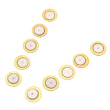 Maxbell 10pcs 23mm Piezo Piezos Elements Buzzer Sounder Sensor Trigger Drum Disc DIY