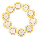 Maxbell 10pcs 23mm Piezo Piezos Elements Buzzer Sounder Sensor Trigger Drum Disc DIY