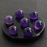 Maxbell 1 Set Seven Star Array Crystal Group Stone with Base Natural Display Purple