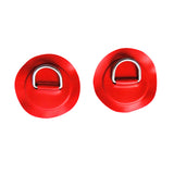 Maxbell 2 Pieces Red Durable 316 Stainless Steel D-Ring Pad / Patch for PVC Inflatable Boat Raft Dinghy Surfboard SUP Paddleboard Accessories