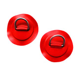 Maxbell 2 Pieces Red Durable 316 Stainless Steel D-Ring Pad / Patch for PVC Inflatable Boat Raft Dinghy Surfboard SUP Paddleboard Accessories