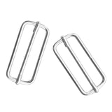 Maxbell 2 Pieces Durable 316 Stainless Steel Scuba Diving Snorkeling Swimming Replacement Pin Style Mask Strap Retainer Holder Slider Accessories