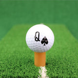 Maxbell 6 Pieces/Pack High-grade Poker Golf Balls Golf Accessories Gift for Golfer