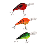 Maxbell 3pc Fishing Lures Plastic Hard Bait Minnow Lure with Treble Hook Life-like Swimbait Fishing Bait 3D Fishing Eyes Wobblers Crankbait Vibe Sinking Lure for Bass Trout Walleye Redfish