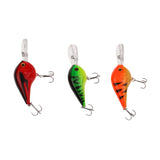 Maxbell 3pc Fishing Lures Plastic Hard Bait Minnow Lure with Treble Hook Life-like Swimbait Fishing Bait 3D Fishing Eyes Wobblers Crankbait Vibe Sinking Lure for Bass Trout Walleye Redfish