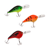 Maxbell 3pc Fishing Lures Plastic Hard Bait Minnow Lure with Treble Hook Life-like Swimbait Fishing Bait 3D Fishing Eyes Wobblers Crankbait Vibe Sinking Lure for Bass Trout Walleye Redfish