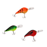 Maxbell 3pc Fishing Lures Plastic Hard Bait Minnow Lure with Treble Hook Life-like Swimbait Fishing Bait 3D Fishing Eyes Wobblers Crankbait Vibe Sinking Lure for Bass Trout Walleye Redfish