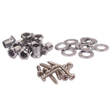 Maxbell 10 Sets Hex Threaded Bushing Ferrules for Box Guitar Tuning Peg Tuner Machine Heads DIY