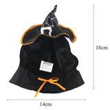 Maxbell Pet Cat Dog Wizard Hat Halloween Christmas Xmas Party Holiday Dress Up Costume Apparel