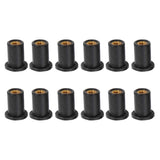 Maxbell 12 Piece Rubber Well Nuts With M5 Brass Insert 5mm Metric Wellnuts Motorcycle Windscreen