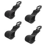 Maxbell 4 Pieces Durable Nylon Kayak Paddle Clips Paddle Holder Paddle Keeper No Drilling (Black)