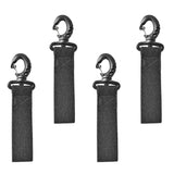 Maxbell 4 Pieces Durable Nylon Kayak Paddle Clips Paddle Holder Paddle Keeper No Drilling (Black)