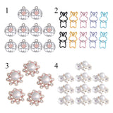 Maxbell 10 Pieces Round Alloy Crystal Pendants Charms Jewelry Making Accessories for DIY Necklace Craft Hanging Decoration