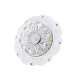 Maxbell Diwali Crystal Lotus Pendant Light Hallway Light Ceiling Lamp Light for Holy Festival Event 3W